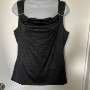 White House, Black market sleeveless top with Scoop front neckline